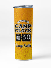 Awesome Camp Clock Beer-Thirty Personalized Camping Tumbler