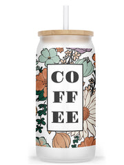 Station Coffee Frosted Glass Tumbler
