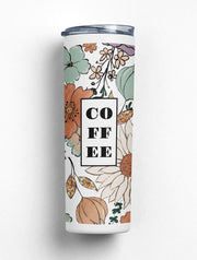 Station Coffee Retro Flower Tumbler
