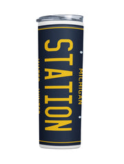 Station Coffee Michigan License Plate Tumbler