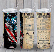 Fishing Knowledge Personalized Tumbler for Camping