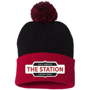 Station Coffee Pom Knit Hat