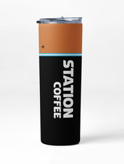 Station Coffee Copper-Top Battery Personalized Tumbler