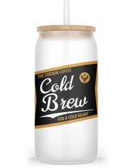 Cold Brew for a Cold Heart Frosted Glass Tumbler