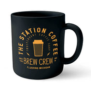 Black and Gold Station Coffee Brew Crew Mug